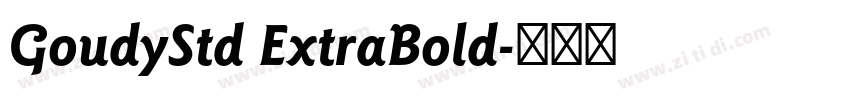 GoudyStd ExtraBold字体转换 GoudyStd ExtraBold字体转换